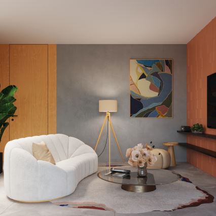 Stojacia lampa NATT 1xE27/15W/230V taupe