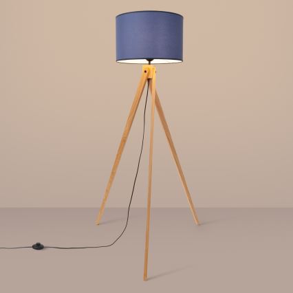 Stojacia lampa NATT 1xE27/15W/230V modrá