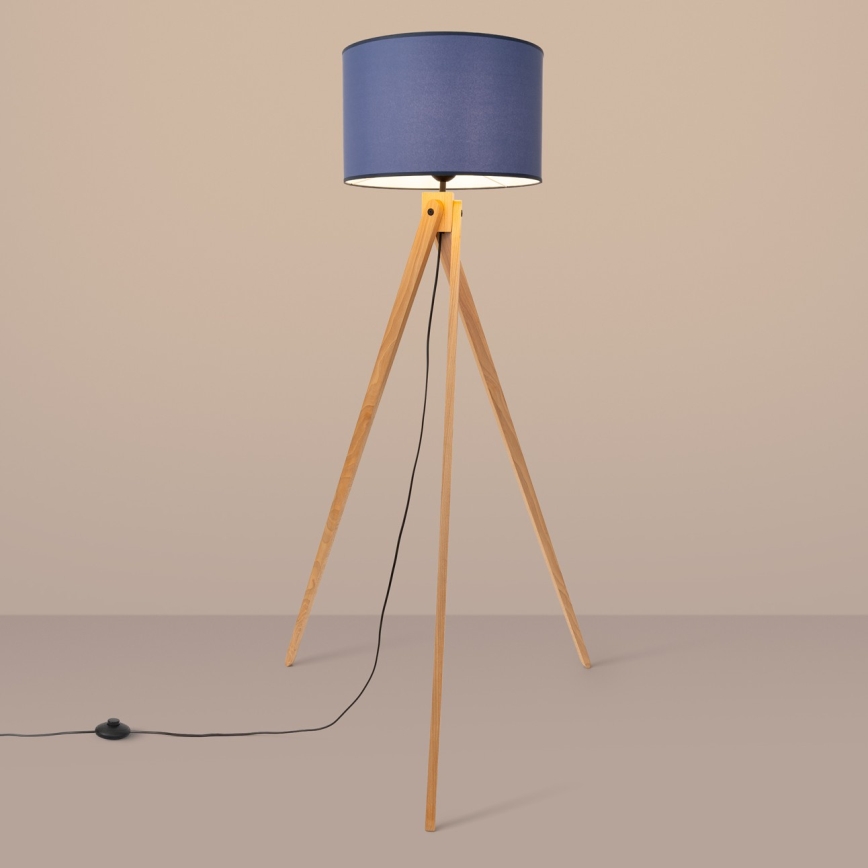 Stojacia lampa NATT 1xE27/15W/230V modrá