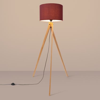 Stojacia lampa NATT 1xE27/15W/230V červená