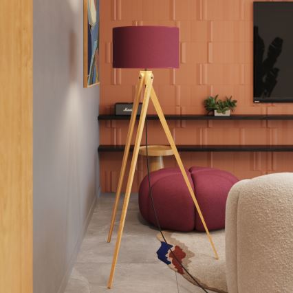 Stojacia lampa NATT 1xE27/15W/230V červená