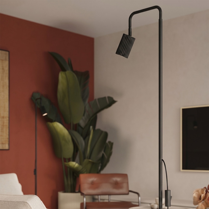Stojacia lampa KARBON 1xGU10/10W/230V čierna