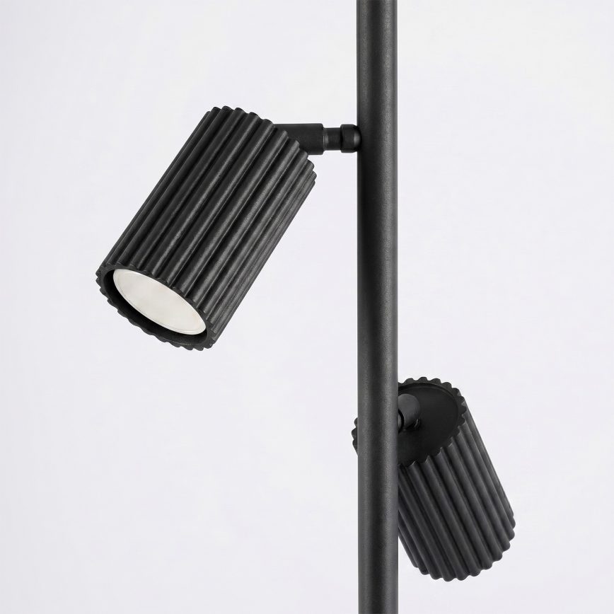 Stojacia lampa KARBON 3xGU10/10W/230V čierna