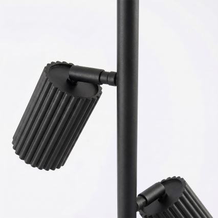 Stojacia lampa KARBON 3xGU10/10W/230V čierna