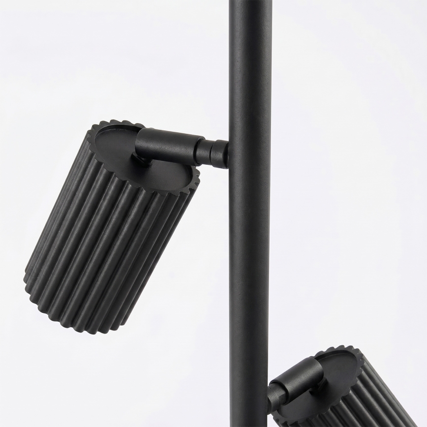 Stojacia lampa KARBON 3xGU10/10W/230V čierna