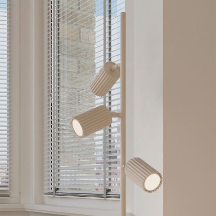 Stojacia lampa KARBON 3xGU10/10W/230V krémová