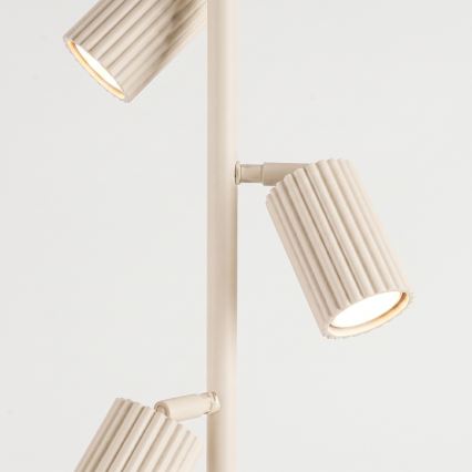 Stojacia lampa KARBON 3xGU10/10W/230V krémová