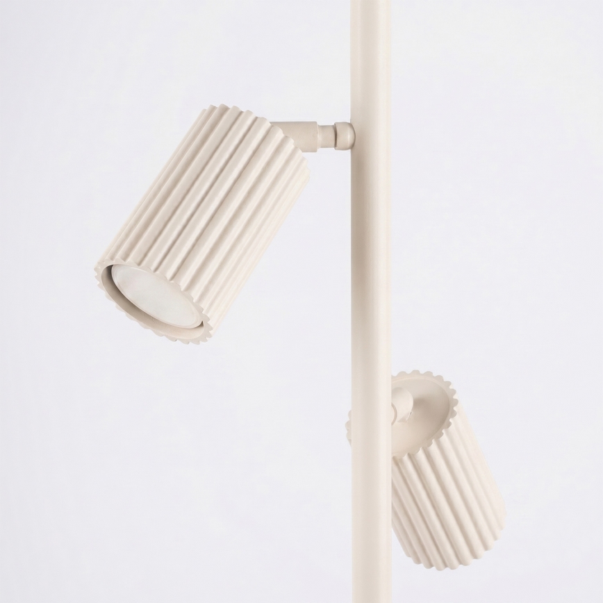 Stojacia lampa KARBON 3xGU10/10W/230V krémová