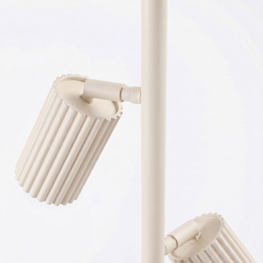 Stojacia lampa KARBON 3xGU10/10W/230V krémová