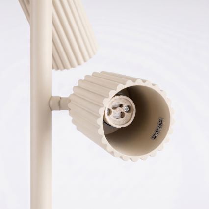 Stojacia lampa KARBON 3xGU10/10W/230V krémová