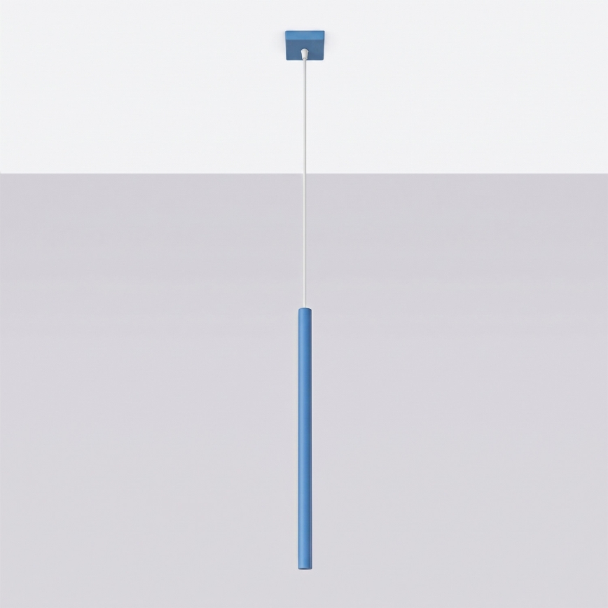 Luster na lanku PASTELO 1xG9/8W/230V modrý