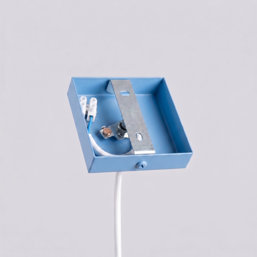 Luster na lanku PASTELO 1xG9/8W/230V modrý