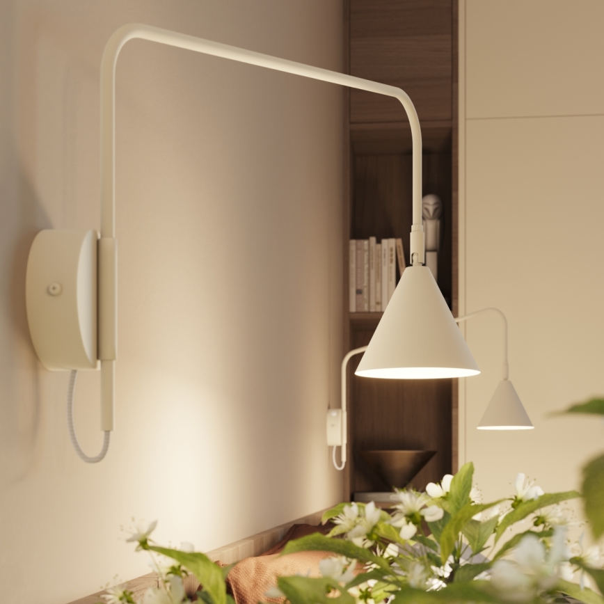 Nástenné svietidlo NOX 1xE14/10W/230V krémové