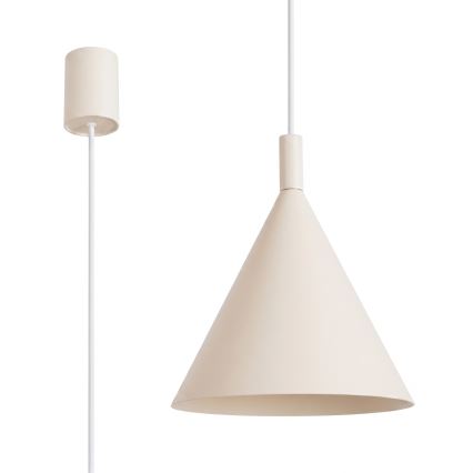 Luster na lanku NOX 1xE27/15W/230V krémový
