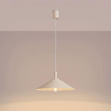 Luster na lanku NOX 1xE27/15W/230V krémový
