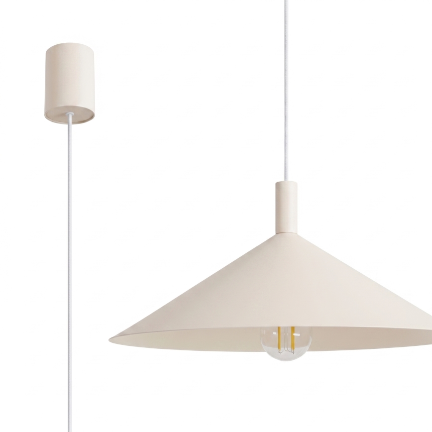 Luster na lanku NOX 1xE27/15W/230V krémový