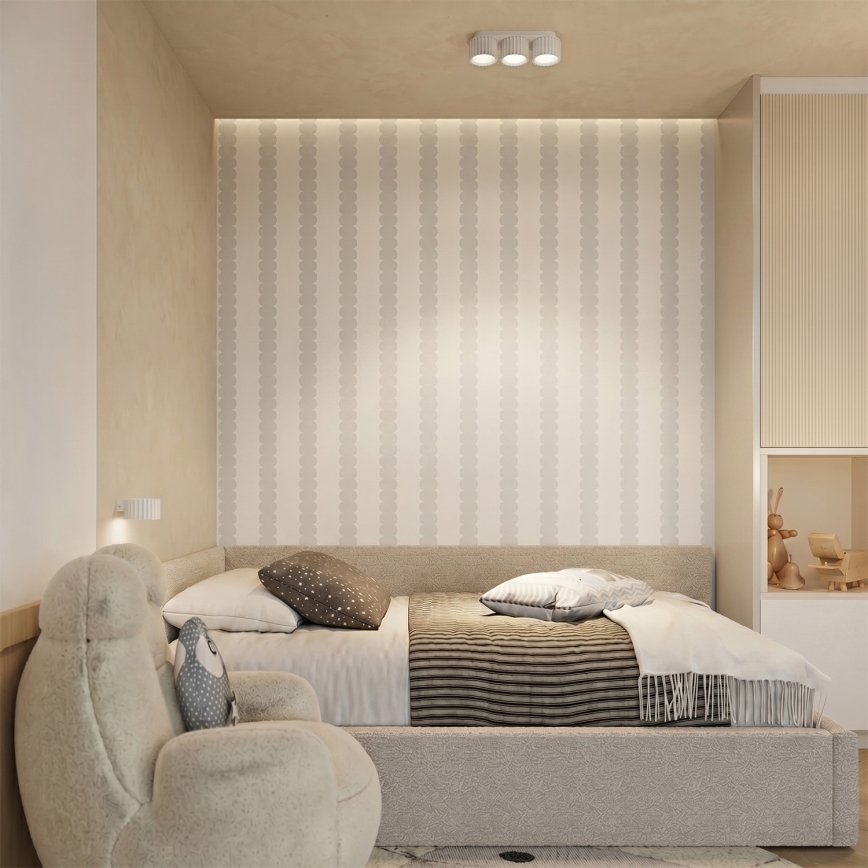 Nástenné svietidlo AURA 1xGX53/10W/230V biela