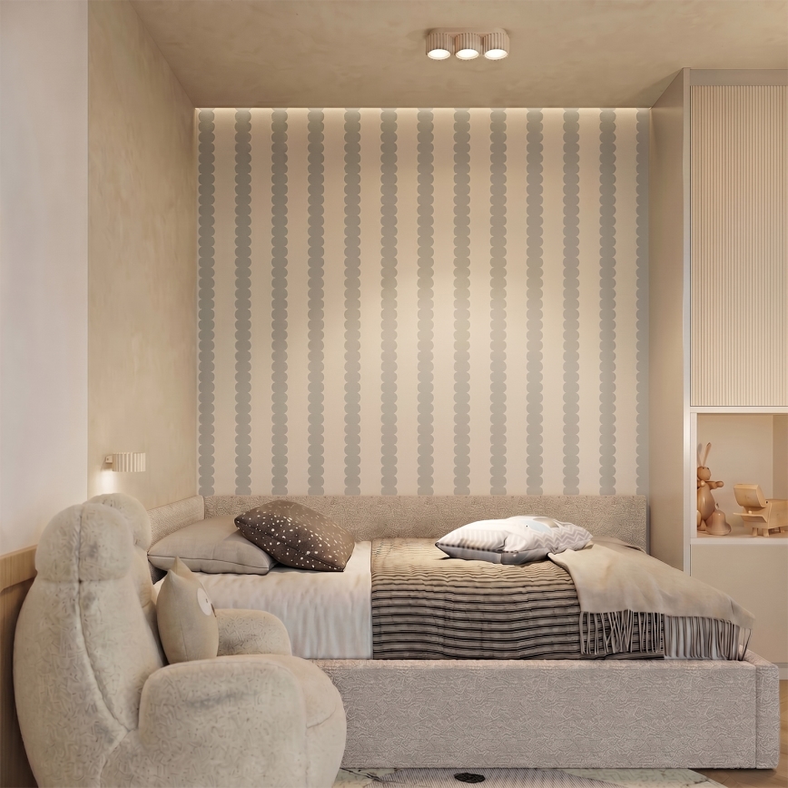 Nástenné svietidlo AURA 1xGX53/10W/230V krémové