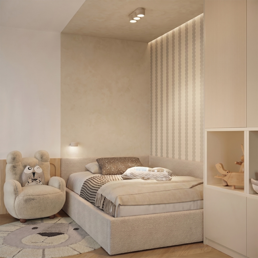 Nástenné svietidlo AURA 1xGX53/10W/230V krémové