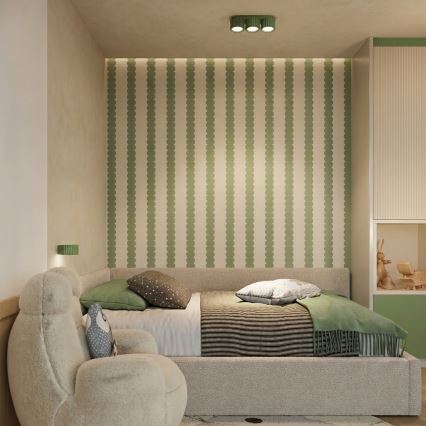 Nástenné svietidlo AURA 1xGX53/10W/230V zelené