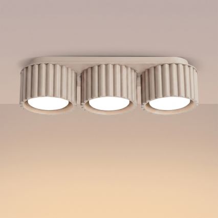Bodové svietidlo AURA 3xGX53/10W/230V taupe