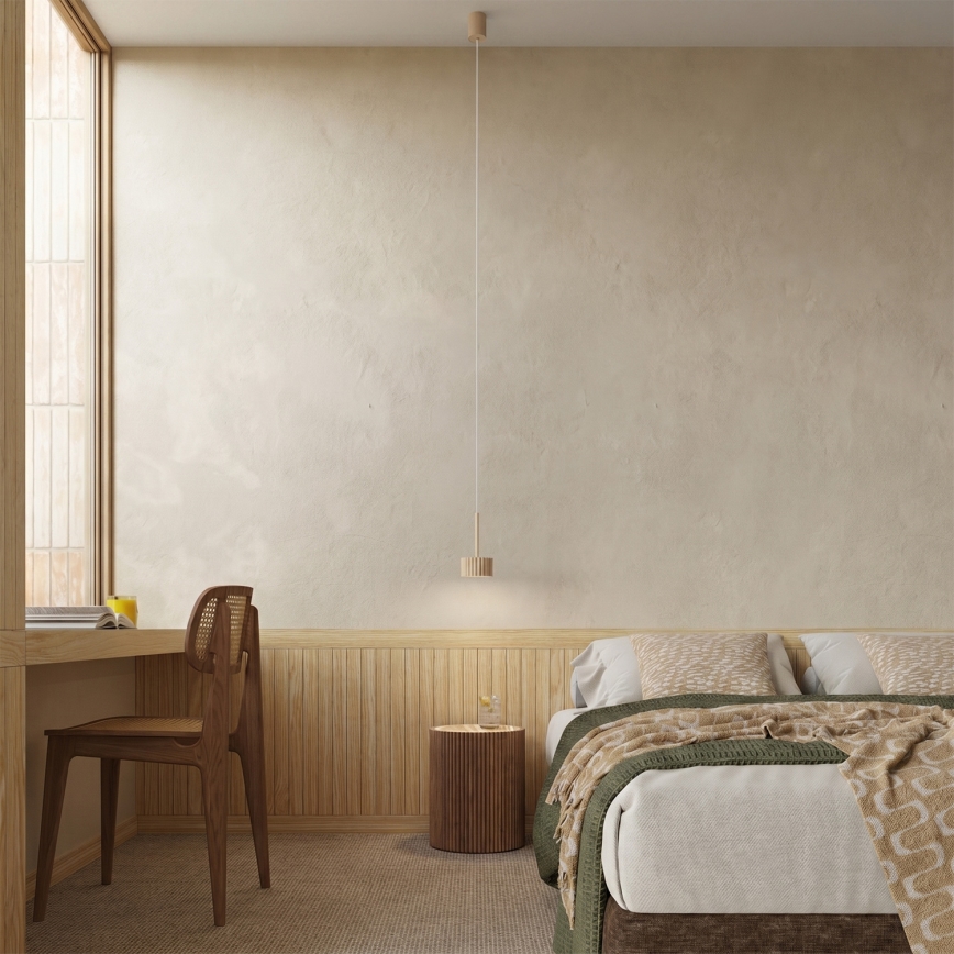 Luster na lanku AURA 1xGX53/10W/230V krémový