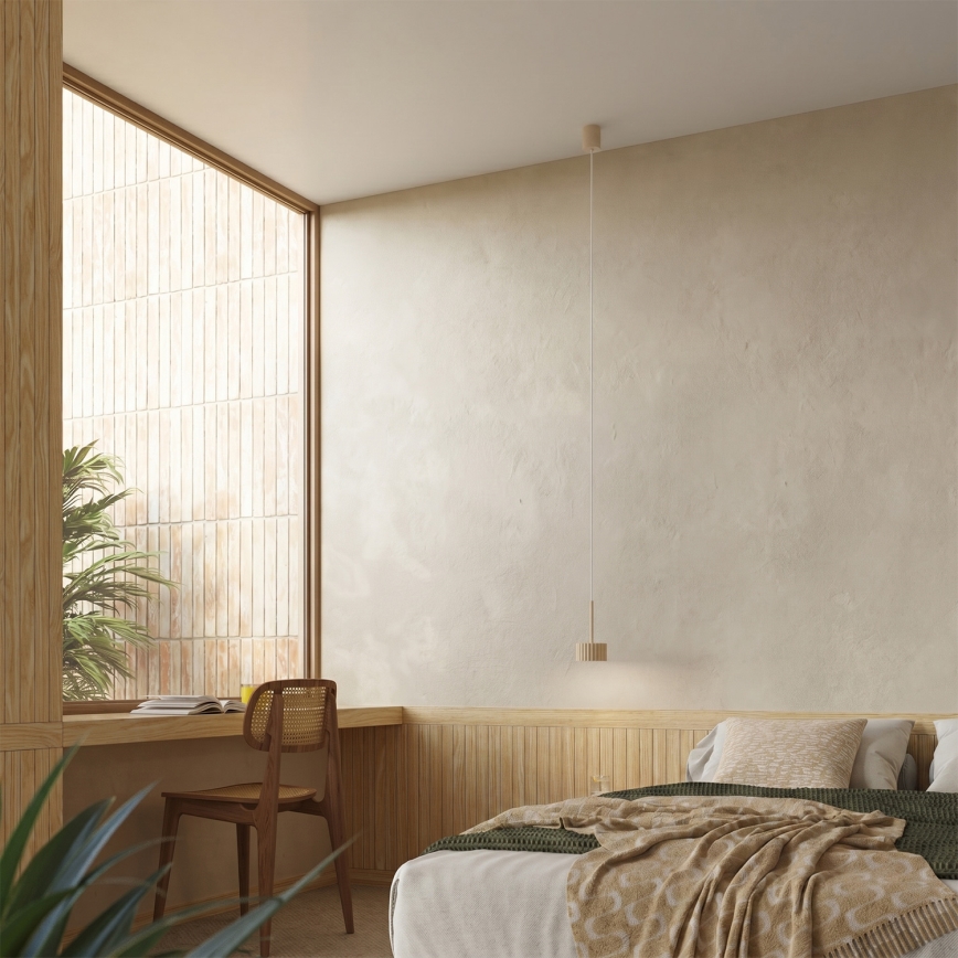Luster na lanku AURA 1xGX53/10W/230V krémový