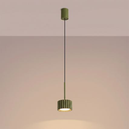 Závesný luster AURA na lanku 1xGX53/10W/230V zelený