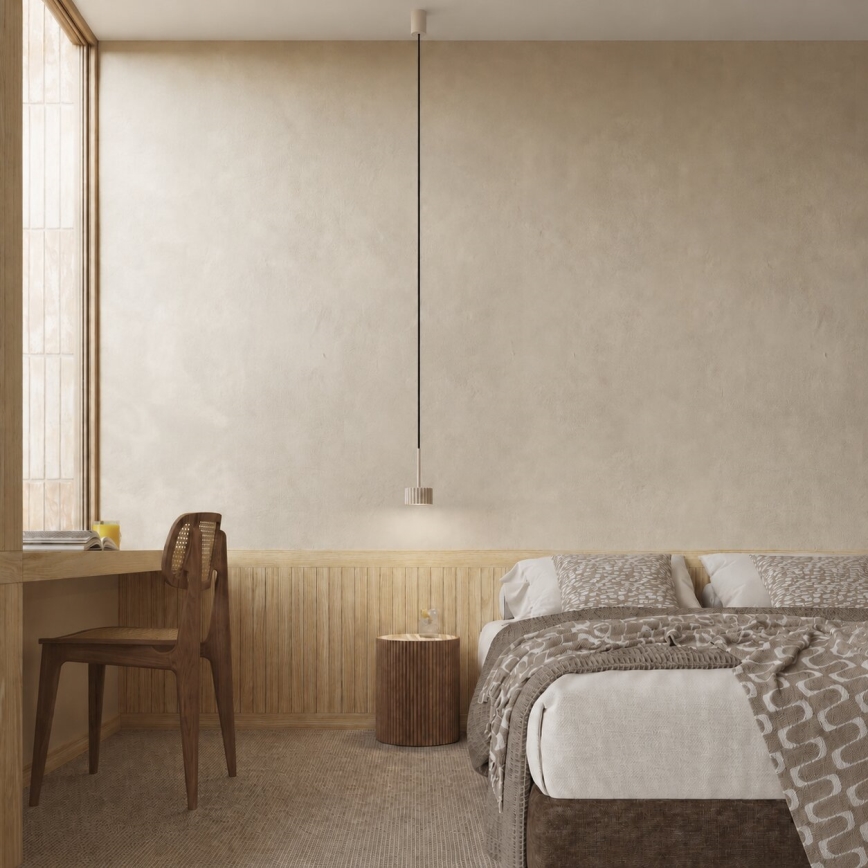 Závesný luster na lankách AURA 1xGX53/10W/230V taupe