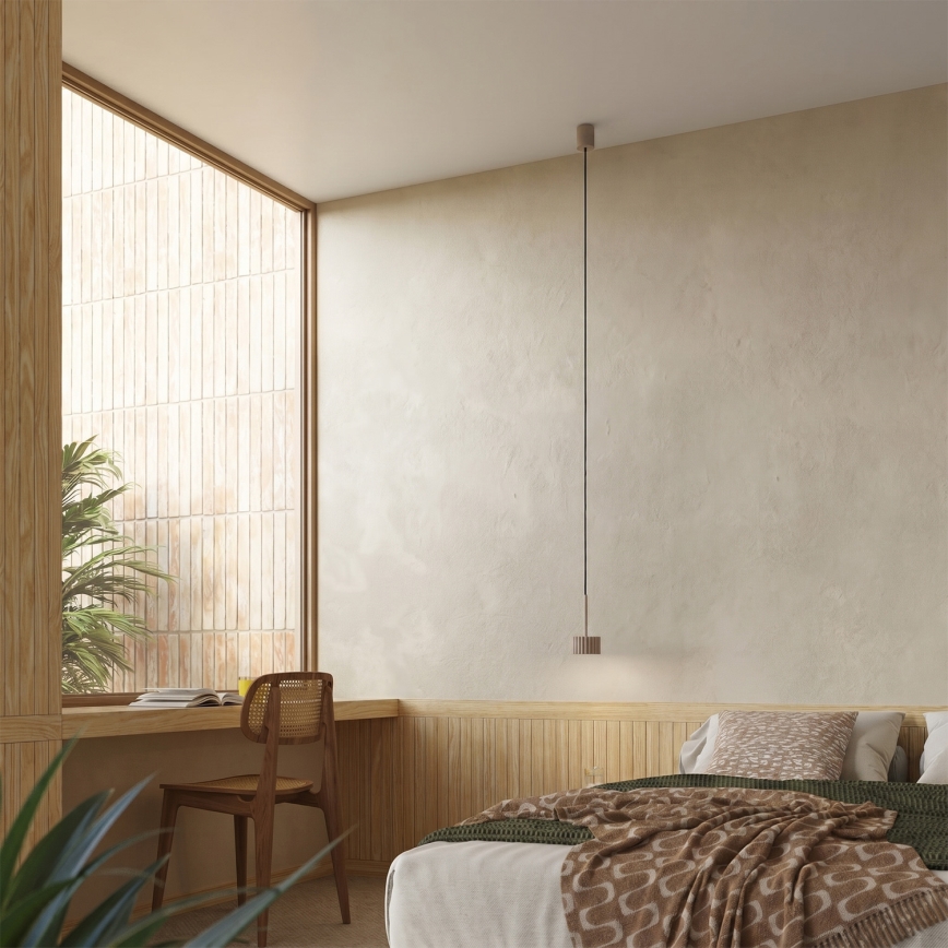 Závesný luster na lankách AURA 1xGX53/10W/230V taupe