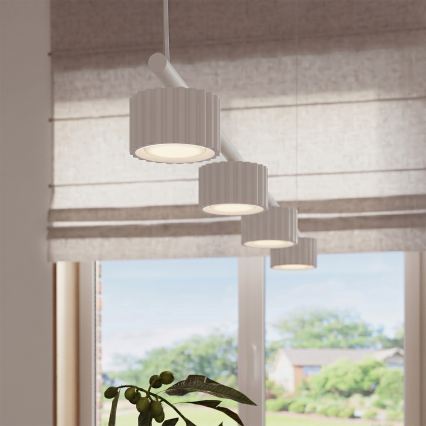 Luster na lanku AURA 4xGX53/10W/230V biela