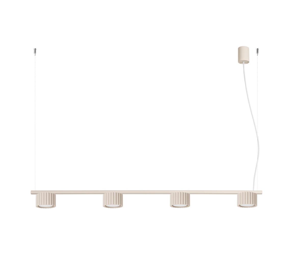 SL.2697 - Závesný luster AURA na lankách 4xGX53/10W/230V krémový SL.2697