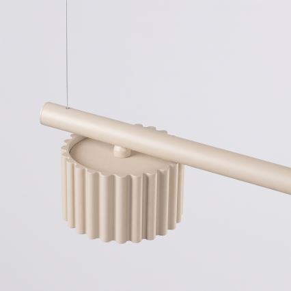 Závesný luster AURA na lanku 4xGX53/10W/230V krémový