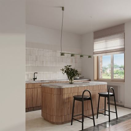 Luster na lanku AURA 4xGX53/10W/230V zelený