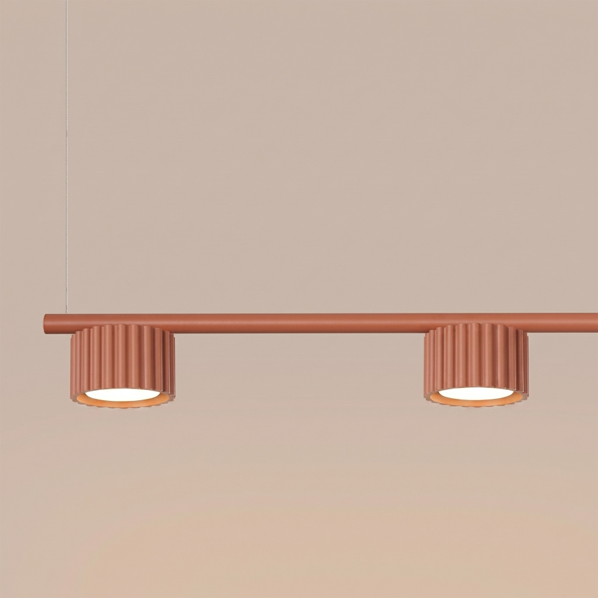Luster na lanku AURA 4xGX53/10W/230V červený