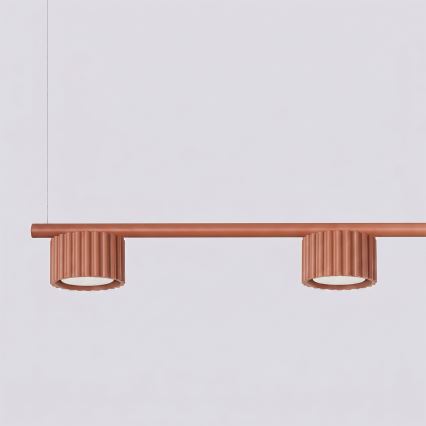 Luster na lanku AURA 4xGX53/10W/230V červený