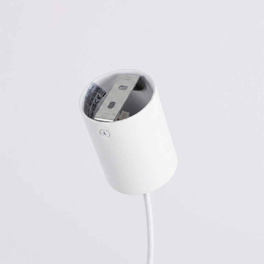 Luster na lanku KARBON 4xGU10/10W/230V biely