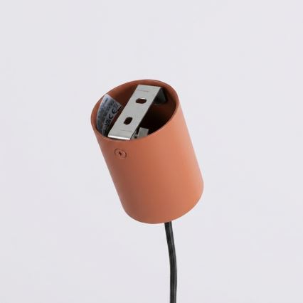 Závesné svietidlo na lanku KARBON 4xGU10/10W/230V oranžové