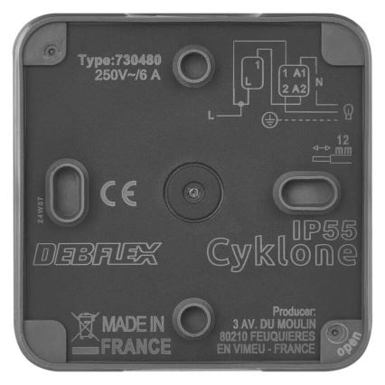 Spínač domový zapínací 250V/10A IP55