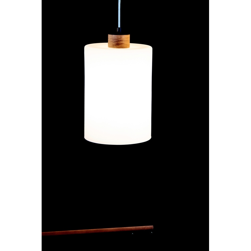 Luster na lanku ZEFIR 3xE27/60W/230V dub