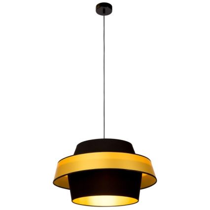 Luster na lanku PRETO GOLD 1xE27/60W/230V