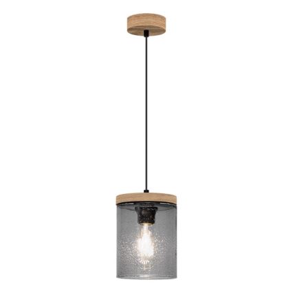 Luster na lanku MONSUN 1xE27/60W/230V borovica