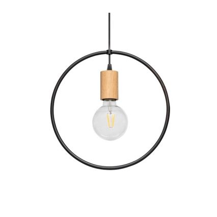 Luster na lanku CARSTEN 1xE27/60W/230V matný dub