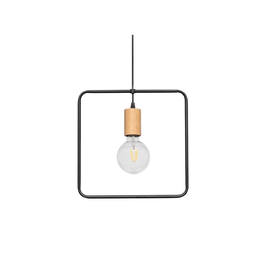 Luster na lanku CARSTEN 1xE27/60W/230V matný dub