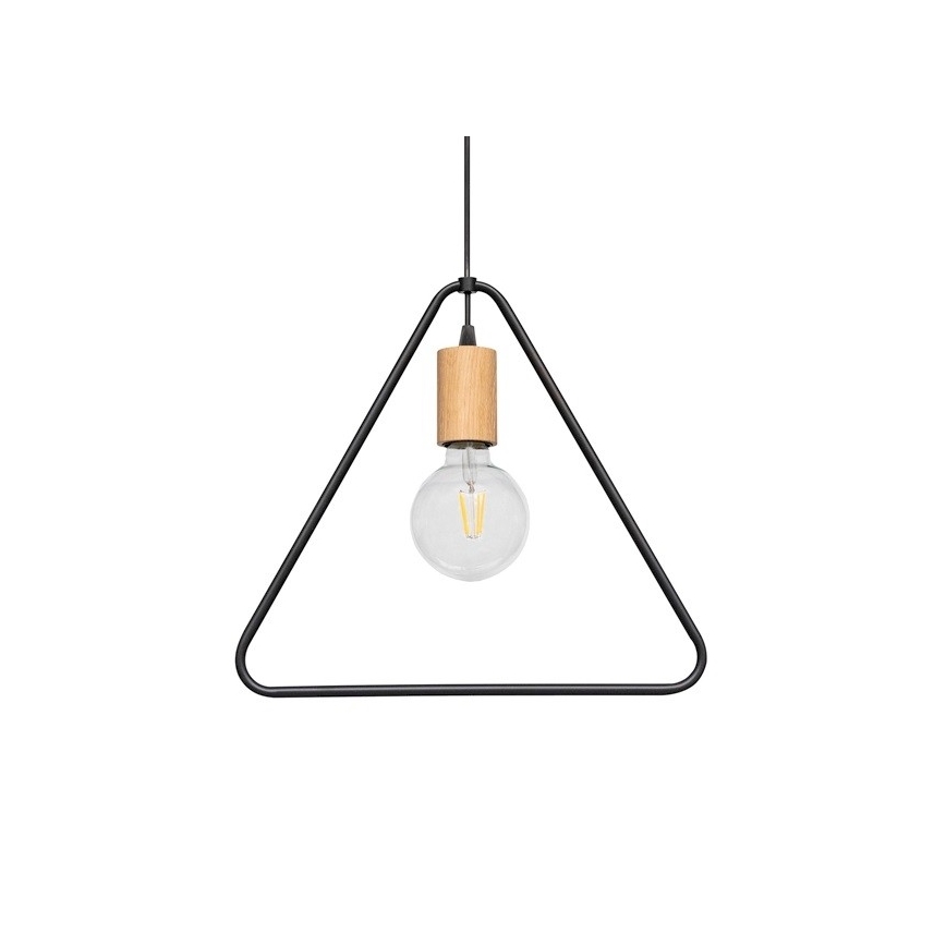 Luster na lanku CARSTEN 1xE27/60W/230V matný dub