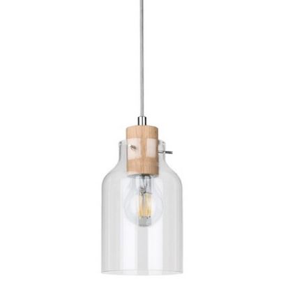Luster na lanku ALESSANDRO 1xE27/60W/230V dub – FSC certifikované