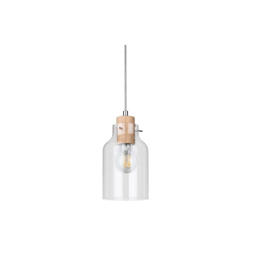 Luster na lanku ALESSANDRO 1xE27/60W/230V dub – FSC certifikované