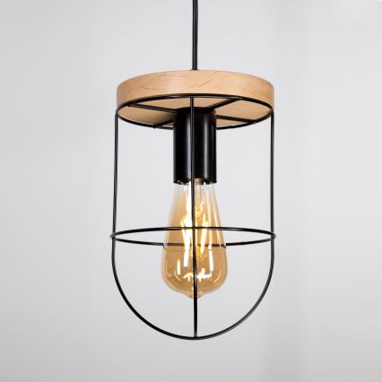 Luster na lanku NETUNO 1xE27/60W/230V dub