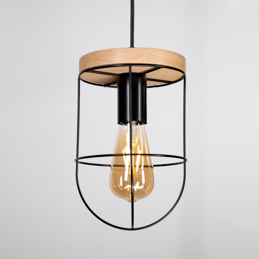Luster na lanku NETUNO 1xE27/60W/230V dub