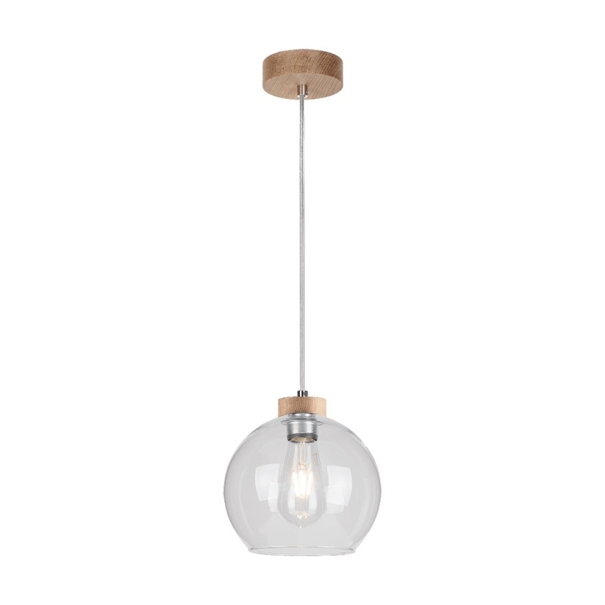 Luster na lanku LAGUNA 1xE27/60W/230V dub – FSC certifikované
